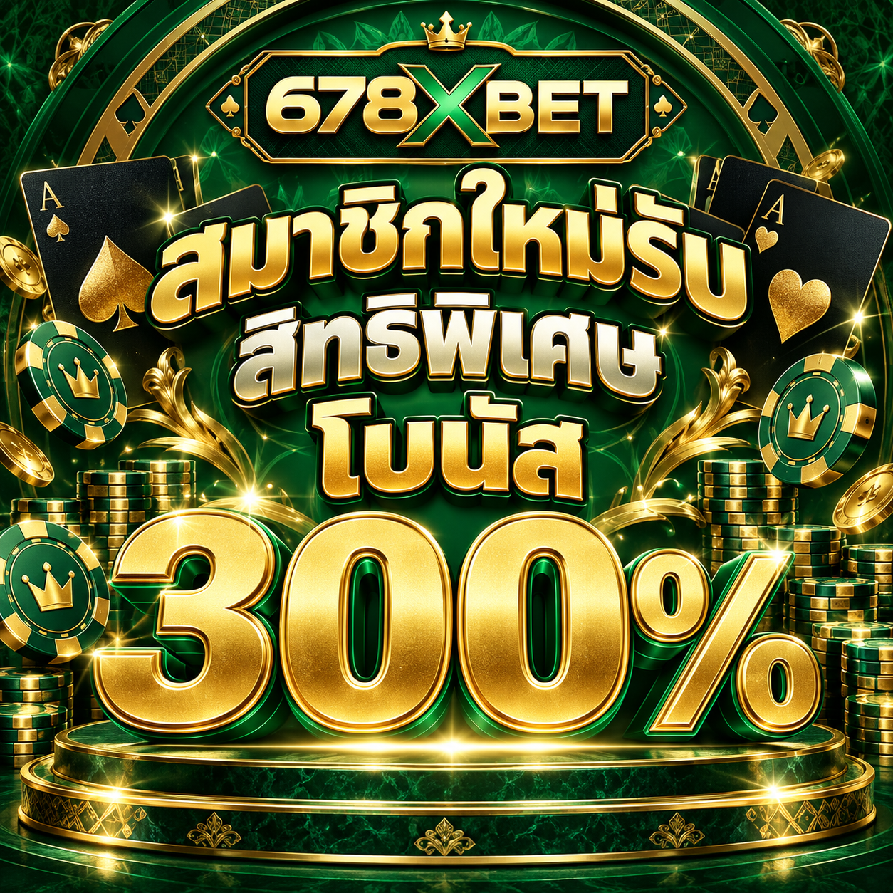 โปรโมชั่น 678xbet สมาชิกใหม่ โบนัส 300%